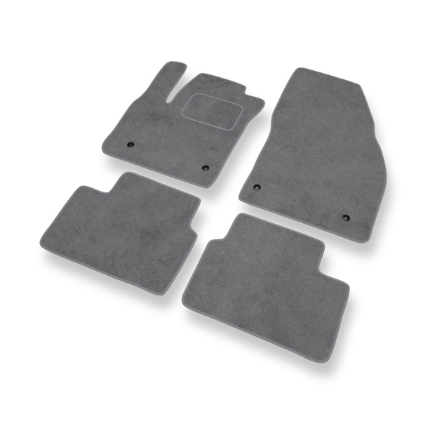 Velour gulvmåtter til Opel Meriva B Minivan (2010-2017) - grå