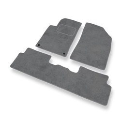 Velour gulvmåtter til Peugeot 508 Liftback, Sedan, SW (2011-2017) - grå