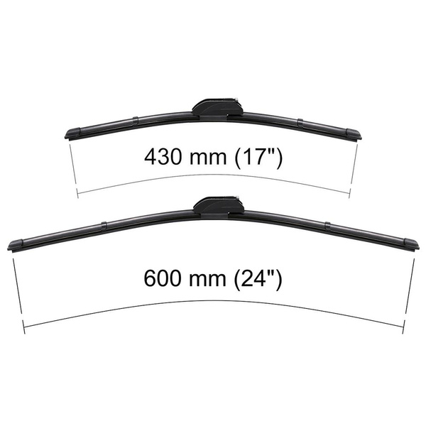 Vinduesviskere til forruden til Lexus LS IV Sedan (2006-2017) - Flad viskerblade