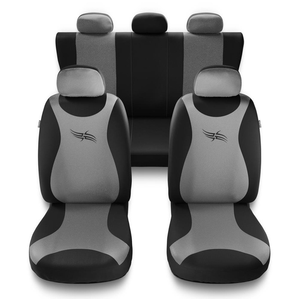 Universelle sædebetræk til biler til Mitsubishi Carisma (1995-2004) - silver