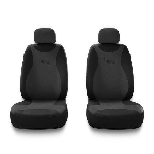 Universelle sædebetræk til biler til Mitsubishi Colt V, VI, VII, VIII (1996-....) - mörkgrå