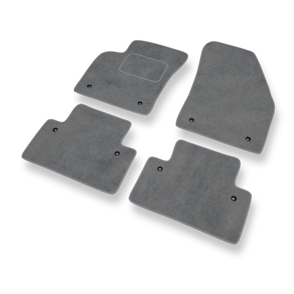 Velour gulvmåtter til Volvo V50 I Stationcar (2004-2012) - grå