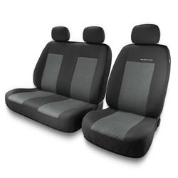 Universelle sædebetræk til biler til Opel Vivaro A, B, C (2001-....) - Typ 2 (grå)