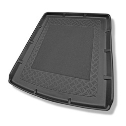 Gulvmåtte til bagagerum Audi A6 C7 Avant (09.2011-08.2018) - modeller med monteringsskinnesystem i bagagerummet; Også til Quattro versionen