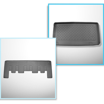 Bagagerumsmåtte og bilmåttesæt TPE skræddersyet til: Ford Tourneo Custom Varevog