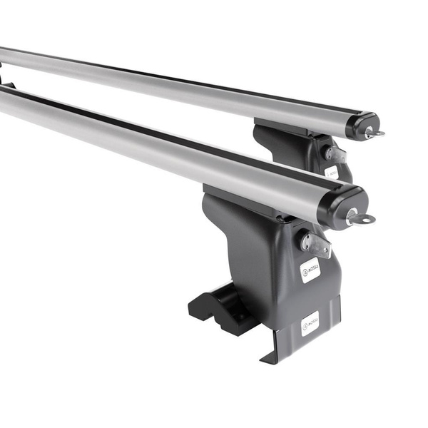 Tagbagagebærer til bil Mercedes-Benz C-Klasse W203 Limousine (2004-2006) - sølv bagagebærer til taget - lastholder - tagholder - uden monteringselementer - Aluminium