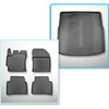 Bagagerumsmåtte og bilmåttesæt TPE PREMIUM skræddersyet til: Suzuki Swace Stationcar (11.2020-....) - øverste bagagerum (ens tærskelværdi); bevægeligt gulv i øverste position