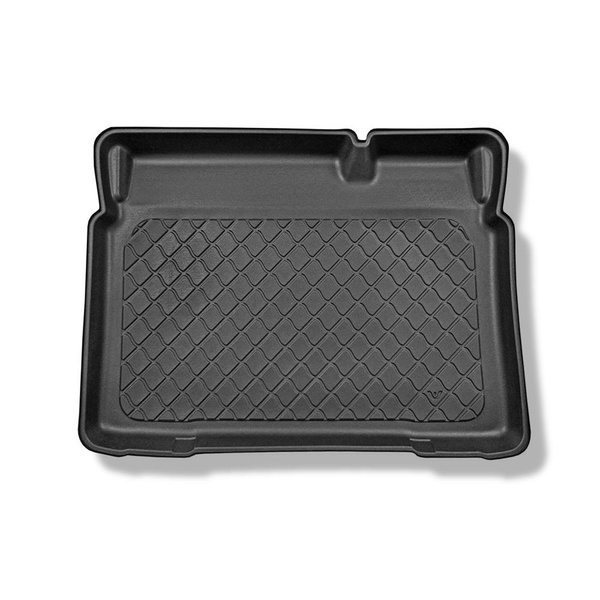 Gulvmåtte til bagagerum Opel Crossland SUV (2021-2024) - nederste bagagerum forberedt til bagagerumets bevægelige gulv; Under / uden bevægeligt gulv i bagagerummet (Flex Floor)