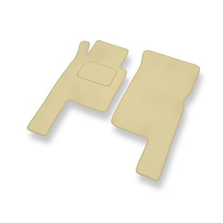 Velour gulvmåtter til Mercedes-Benz G-Klasse W463 SUV (1990-2018) 3 døre - beige