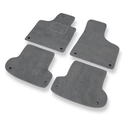 Velour gulvmåtter til Audi A3 II 8P Hatchback, Cabriolet, Sportback (2003-2012) - grå