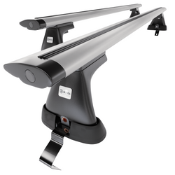 Tagbagagebærer til bil Fiat Bravo Hatchback (2007-2014) - sølv bagagebærer til taget - lastholder - tagholder - uden monteringselementer - Aluminium