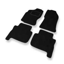 Velour gulvmåtter til Nissan Terrano I SUV (1993-2000) 5 døre - sort