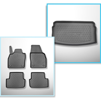 Bagagerumsmåtte og bilmåttesæt TPE PREMIUM skræddersyet til: Volkswagen Polo VI 