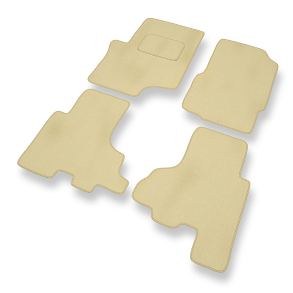 Velour gulvmåtter til Chevrolet TrailBlazer II SUV (2002-2009) - beige