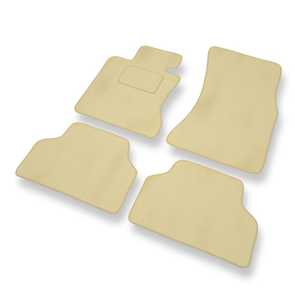 Velour gulvmåtter til BMW 5-serie M5 IV E60 Limousine (2005-2010) - beige