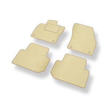 Velour gulvmåtter til Volkswagen Tiguan II SUV (2015-2024) - beige
