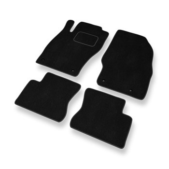 Velour gulvmåtter til Opel Corsa D Hatchback (2006-2014) - sort