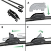 Vinduesviskere til forruden til Hyundai Getz Hatchback (09.2002-06.2009) - Flad viskerblade