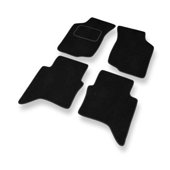 Velour gulvmåtter til Toyota Hilux VII Pick-Up (2005-2016) - sort