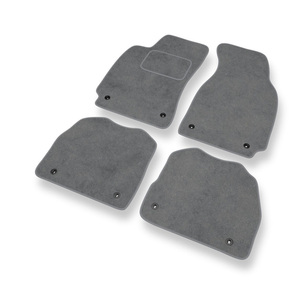 Velour gulvmåtter til Skoda Superb I Sedan (2001-2008) - grå