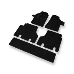 Velour gulvmåtter til Mercedes-Benz Viano Varevogn (2003-2014) - sort