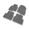 Velour gulvmåtter til Mazda 3 III Hatchback, Sedan (2013-2019) - grå