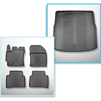 Bagagerumsmåtte og bilmåttesæt TPE PREMIUM skræddersyet til: Suzuki Swace Statio