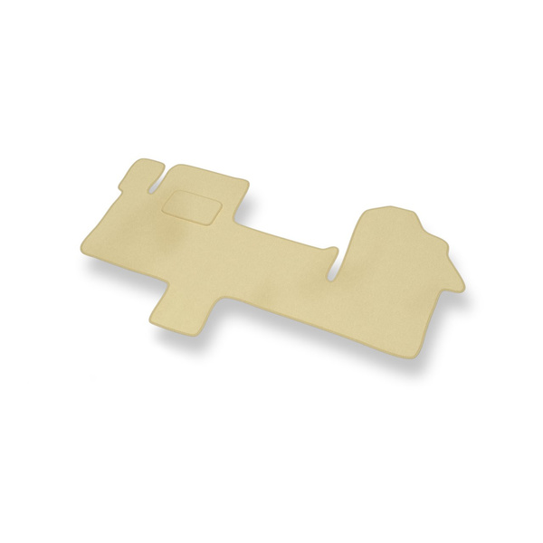 Velour gulvmåtter til Renault Master IV Varevogn (2010-2019) 3 personers - beige