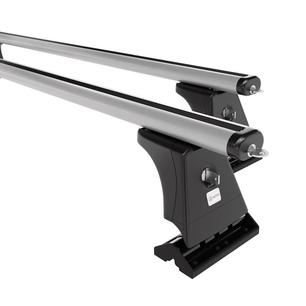 Tagbagagebærer til bil Citroen C5 Sedan (2008-2017) - sølv bagagebærer til taget - lastholder - tagholder - Monteringspunkter - Aluminium