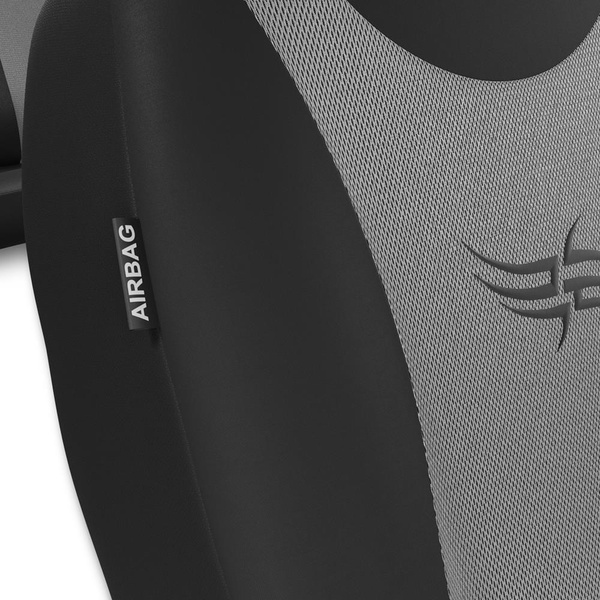 Universelle sædebetræk til biler til Audi A6 C4, C5, C6, C7, C8 (1994-....) - sølv