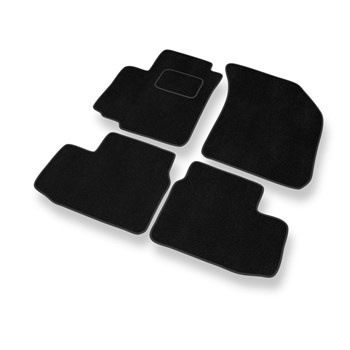 Velour gulvmåtter til Opel Agila B Hatchback (2008-2014) - sort