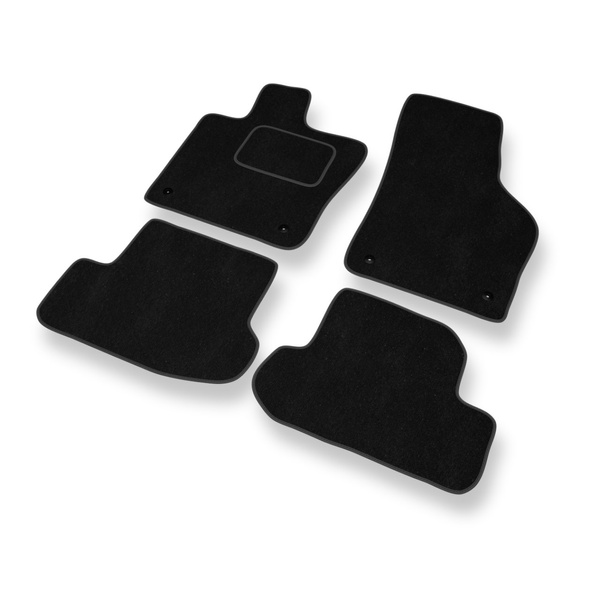 Velour gulvmåtter til Volkswagen Beetle III Hatchback, Cabriolet (2011-2019) - sort