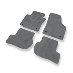 Velour gulvmåtter til Volkswagen Golf V, VI Hatchback, Cabriolet, Variant (2003-2012) - grå