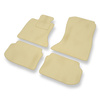 Velour gulvmåtter til BMW 5-serie F10, F11 Limousine, Touring (2010-2013) - beige