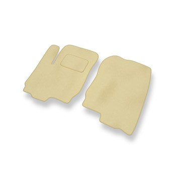 Velour gulvmåtter til Mitsubishi Colt VI Hatchback (2004-2008) - beige