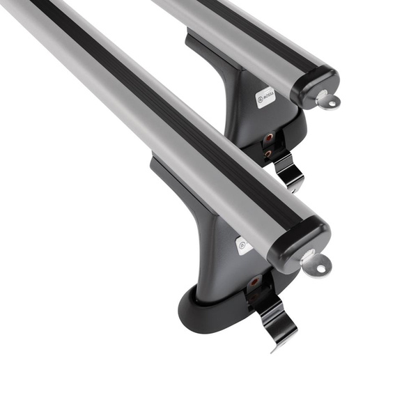 Tagbagagebærer til bil Alfa Romeo Giulietta Hatchback (2010-2020) - sølv bagagebærer til taget - lastholder - tagholder - uden monteringselementer - Aluminium