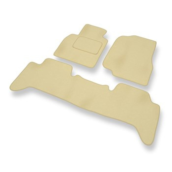 Velour gulvmåtter til Toyota Land Cruiser J100 SUV (1998-2007) - beige