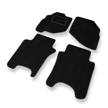 Velour gulvmåtter til Honda Jazz II Hatchback (2002-2008) - sort