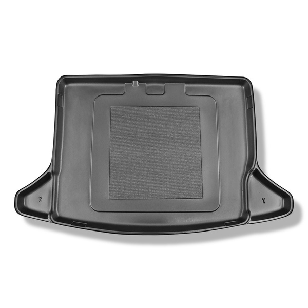 Gulvmåtte til bagagerum Kia Niro Crossover (08.2016-05.2022) - nederste bagagerum (uden handskerum); venstre og højre fordybning kan fjernes i modeller med baterier og / eller subwoofer