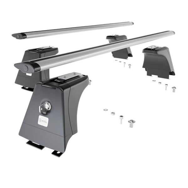 Tagbagagebærer til bil Toyota Avensis mk III Stationcar (2009-2019) - sølv bagagebærer til taget - lastholder - tagholder - Monteringspunkter - Aluminium