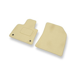 Velour gulvmåtter til Citroen C4 Picasso II Minivan (2013-2019) - beige
