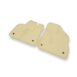 Velour gulvmåtter til Citroen DS5 Hatchback (2011-2015) - beige