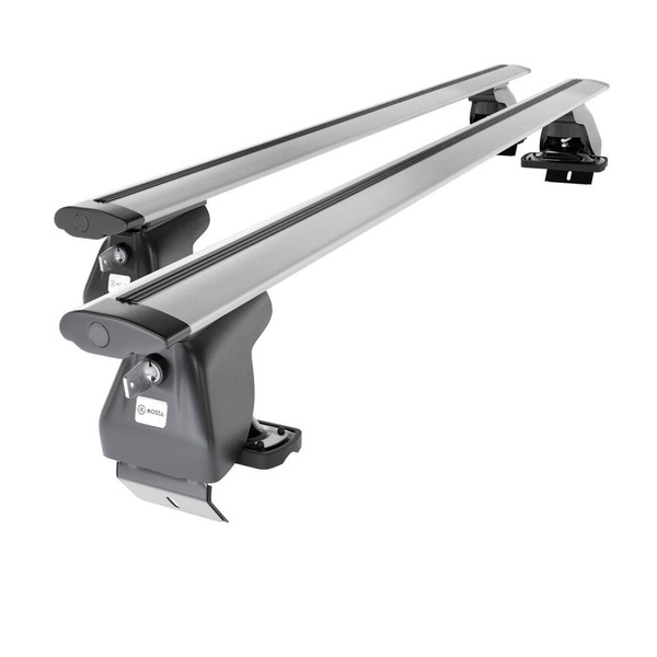 Tagbagagebærer til bil Volvo C40 SUV (2022-....) - sølv bagagebærer til taget - lastholder - tagholder - uden monteringselementer - Aluminium