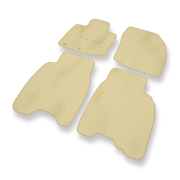 Velour gulvmåtter til Honda Civic VIII Coupé, Hatchback, Sedan (2006-2011) 3 døre, 5 døre - beige