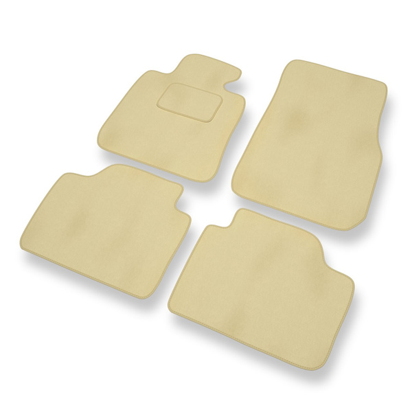 Velour gulvmåtter til BMW 3-serie V F30 Limousine (2012-2018) - beige