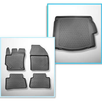 Bagagerumsmåtte og bilmåttesæt TPE PREMIUM skræddersyet til: Toyota Corolla Cros