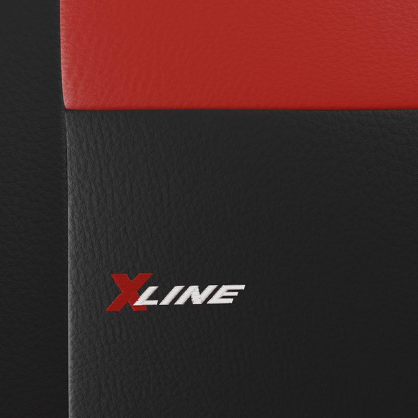 Universelle sædebetræk til biler til Mitsubishi Space Star (2014-....) - röd