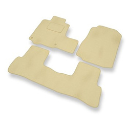 Velour gulvmåtter til Honda CR-V III SUV (2007-2012) - beige