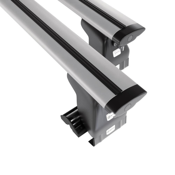 Tagbagagebærer til bil Toyota Prius mk II Liftback (2004-2008) - sølv bagagebærer til taget - lastholder - tagholder - uden monteringselementer - Aluminium