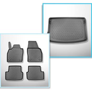Bagagerumsmåtte og bilmåttesæt TPE PREMIUM skræddersyet til: Skoda Fabia IV Hatc